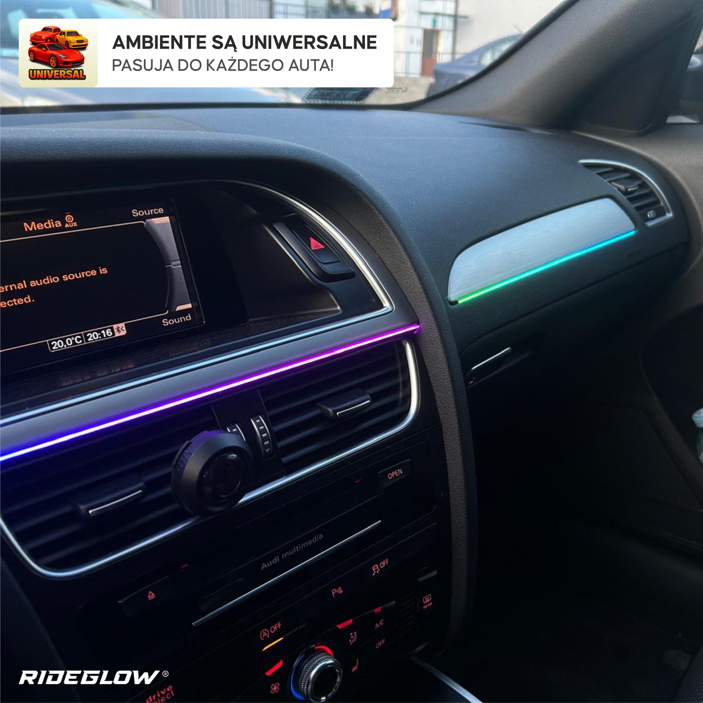 Ambiente Led na USB 6 szt. – do wszystkich aut